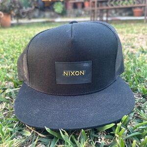 nixon team trucker hat
